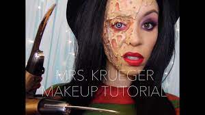 mrs krueger halloween makeup tutorial
