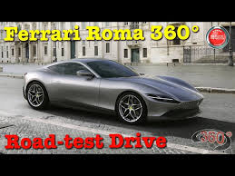 360 video 4k ferrari roma 360 road