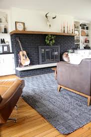 Our Black Painted Fireplace Bright