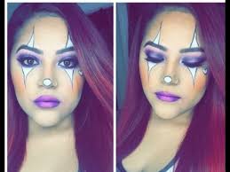 cute easy clown halloween makeup you
