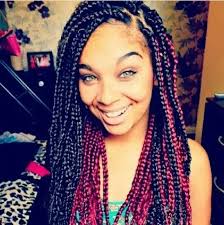 The most common red box braids material is metal. Braids Red And Black Hair Styles Crochet Braids Hairstyles Braided Hairstyles