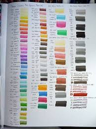 Pitt Artist Pen Color Chart On Sketchbook Paper 2 In 2019