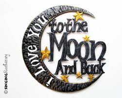 I Love You To The Moon Back Wall Art