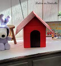 Snoopy Doghouse Out Of Cardboard Boxes