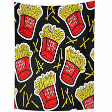Bro thats dope, where can i order something like that. Amazon Com Afccia Yellow Takeaway 80s French Fries Pattern Potato Red Beauty Food Drawing Drink Pack Swag Patch Fast Doodle Dope Tapestries Home Decor For Bedroom Living Room Party Dorm Size W59 1 X