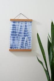 Indigo Blue Shibori Wall Hanging Hand