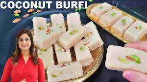 quick easy coconut burfi nariyal