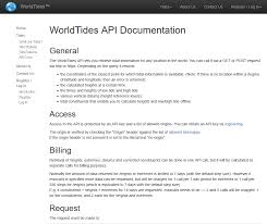 World Tides Api Overview Documentation Alternatives