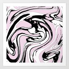 Pink Graphic Paint Swirl Pattern