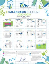 Inicio de ciclo escolar a para estudiantes. Calendario Escolar 2020 2021 Educacion Basica Secretaria De Educacion
