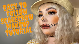 easy scarecrow makeup tutorial