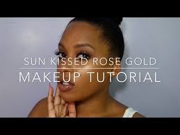 sun kissed rose gold makeup