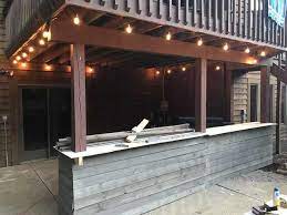 Diy Outdoor Patio Bar Under Deck