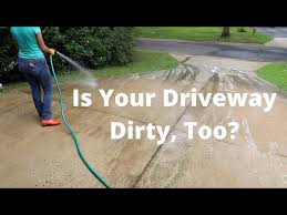 your driveway without a pressure washer