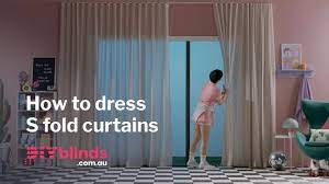 how to dress s fold curtains you