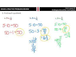 Grade 6 Unit 4 Lesson 10 Practice
