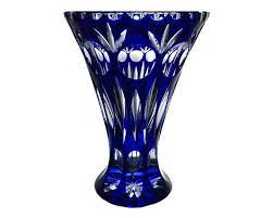 Vintage Cobalt Blue Trumpet Shape Vase