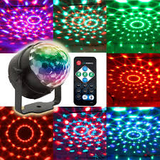 Details About Disco Lights Ball Sound Activated Party Lights Projector Led 7 Colors Disco Ball