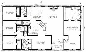 Floor Plan New Rectangular House Plans