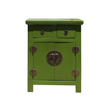 Oriental Distressed Lime Green Lacquer