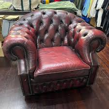 genuine leather single sofa
