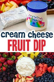 cream cheese fruit dip recipe buns in