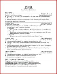 Resume Examples For Highschool Students  High School Student    