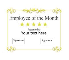 Highlight the contribution of team members with an employee of the month template certificate you make yourself. 30 Printable Employee Of The Month Certificates Templatearchive