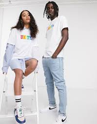 Asos vector logo available to download for free. Asos Design X Glaad Unisex T Shirt With Unity Logo In White Asos