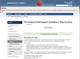 Child Support Calculator Canada Child Support Guidelines