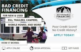 bad credit loans motorhome financing