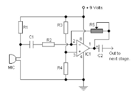 This is a simple mic pre amplifier using lm358. Single Chip Audio Preamplifier Lm 358 Amplifier Circuit Design