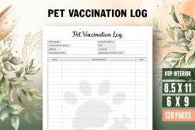 pet vaccination log book record