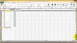 How To Monitor The Production Plan With Excel 2010 Youtube