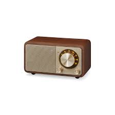 wr 7 fm bt aux wooden cabinet radio