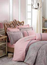 pink and gray bedding sets for peaceful