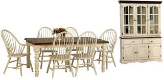 Black hutch set and wonderful wooden dining room table using orange. Dining Room Ogle Furniture Part 7