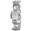 Fossil Core Square Link Stainless Steel Silver Dial Ladies Watch ...