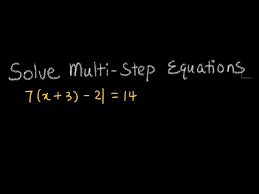 Ch3 Solve Multi Step Equation