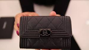 Check spelling or type a new query. Unboxing Chanel Caviar Quilted Boy Card Holder So Black Youtube