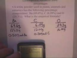 how to calculate empirical formula from