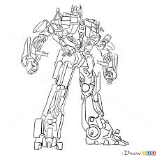 how to draw optimus prime transformers
