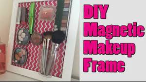 diy magnetic makeup board dollar