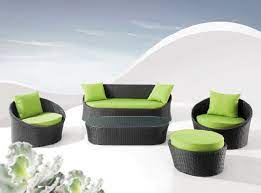 Comfortable Sofa Set Green Cushion And
