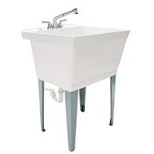 Ldr White Utility Sink Laundry Tub With