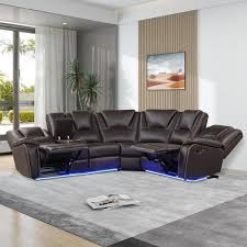 Manual Reclining Sectional Sofa