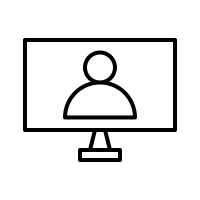Online video call Icon - Free PNG & SVG 3190167 - Noun Project