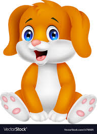 cute baby dog cartoon royalty free