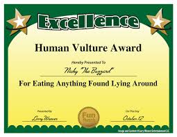 Funny Employee Awards Humorous Award Certificates For