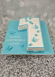 Allow new parents to show off their new arrival from afar without sacrificing the vibe. 1 Year Baby Boy Number Cake The French Cake Company